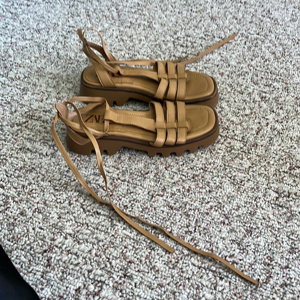 Zara strapped chunky sandals